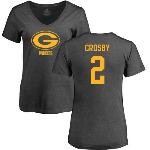 Green Bay Packers Ash Women #2 Crosby Mason One Color Nike NFL T Shirt->nfl t-shirts->Sports Accessory